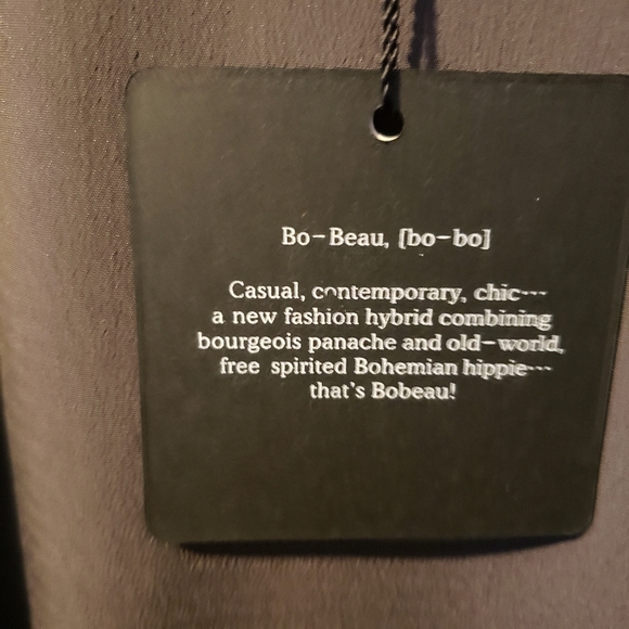 Bobeau xl charcoal grey peplum blouse - Picture 10 of 12